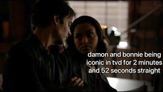 damon and bonnie being iconic in tvd for 2 minutes and 52 seconds straight