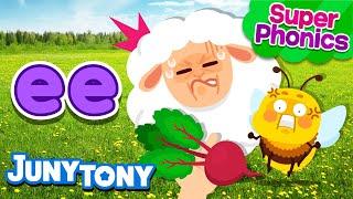 ⭐Super Phonics | ee Song | I See Three Sheep | Phonics Song for Kids | JunyTony