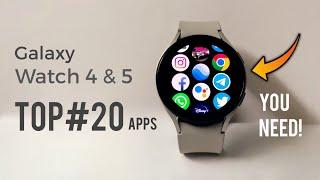 TOP 20 Apps Work on Galaxy Watch 4 & 5 !