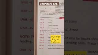 UGC NET 2023 English Literature Syllabus And Pattern for June 2023 Attempt #literature_era #netjrf