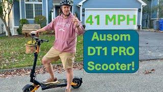 Strap On Your Helmet! Dual Motor 41 MPH Ausom DT1 Pro E-Scooter