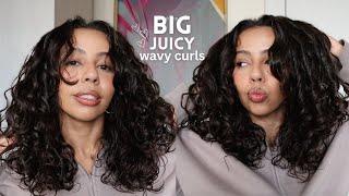 UPDATED volume-focused routine for wavy/curly hair :D