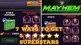 WWE Mayhem - 7 Ways To Get 5 Star Superstars #gamingchannel #trending #gamingvideo