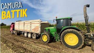 Lastik Yakan Cinsten Silaj Yapımı, John Deere 6620 Yetişti