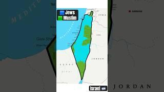 How Israel captured Palestine #map #palestine #israel #geography #war #shorts #geography