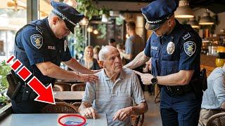 Officers humiliate a veteran in a diner. But then they see IT on his desk!