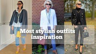 Most stylish outfits inspiration for women over 50 