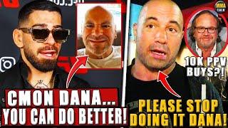 Ilia Topuria NOT HAPPY w/ Dana White after UFC 308! Joe Rogan CRITICIZES Dana! Ngannou draws 10k PPV