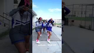 Student cheerleaders ATTITUDE... WALK OFF