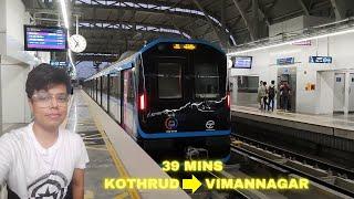 I travelled in the newly extended Blue Line of PUNE METRO |  Vanaz to Ramwadi