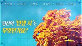 박인환, 천상병, 서정주, 김수영, 신동엽, 윤동주.. 당신의 '인생 시'는 무엇인가요?