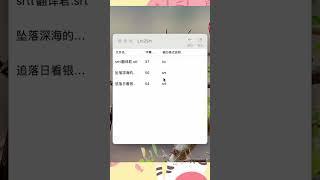 【Lrc2Srt】batch convert｜歌词转SRT字幕