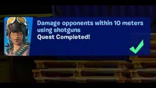 Fortnite - Damage opponents within 10 meters using Shotguns - Chapter 6 Season 1