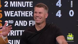 David Warner talks taking on the English Crowd