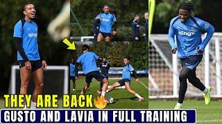 BACK AND READY Malo Gusto And Lavia Returns To Training Ahead Of Barrow! Carabao Cup.