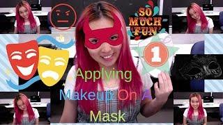 Applying Makeup On A Mask | Fun Challenge | Brielle WhatElse