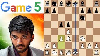 Game 5: Gukesh D vs Ding Liren | World Chess Championship 2024