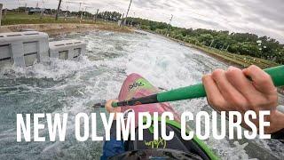 kayaking the new lee valley Olympic course configuration