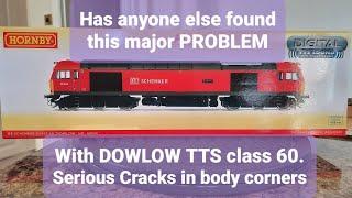 Has anyone else had Hornby Class 60 TTS body cracking in corners