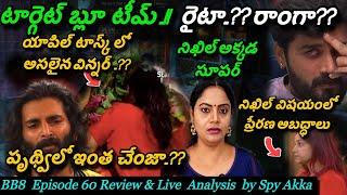 Bigg Boss Telugu 8 Episode 60 Review  By Spy Akka | Nikhil  #biggbosstelugu8 #starmaa