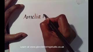 Learn Italic CALLIGRAPHY - demonstration