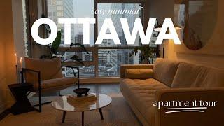 MINIMALIST APARTMENT TOUR | 1 Bed, 1 bath + Den | Ontario, Canada  