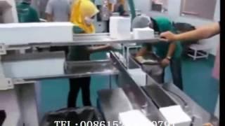 Semi automatic serviette tissue napkin paper packing machine