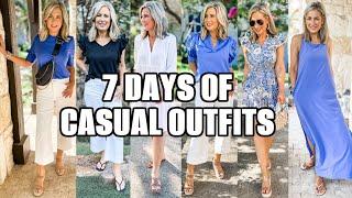 SEVEN Days of Casual Summer Outfit Inspiration | Fashion Over 40