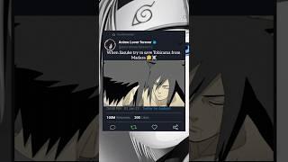 When Sasuke try to save Tobirama from Madara ‍️ #shorts #anime #naruto #trendingshorts #viral