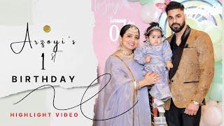 Arzoyi 1st Birthday Highlight- Hardy Singh Photography