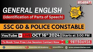 SSC GD and Police Constable | General English | Live Session