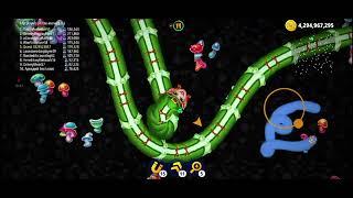 Worms Zone io Biggest Snake New Record 2024| Saamp Wala Game oggy jack