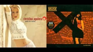 Muse Vs. Christina Aguilera - Sunburn In A Bottle (Mashup)