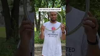 DIY Bicycle Rim Hoop  #MotivatedByMylan | How To Make A Basketball Hoop Out Of A Bike Rim