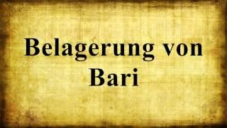 Belagerung von Bari