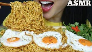 ASMR SPICY INDOMIE MI GORENG NOODLES FRIED EGGS (EATING SOUNDS) NO TALKING | SAS-ASMR