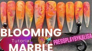 Easy Blooming Gel Marble Tutorial|Press Play by Kalisa