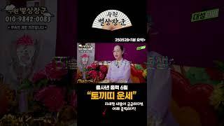 2025년 을사년 음력 6월 토끼띠 운세! #shorts