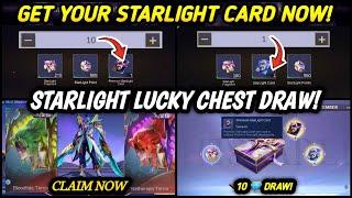 10  DRAW?! MARTIS NOVEMBER STARLIGHT SKIN (CLAIM NOW) | LUCKY CHEST DROP RATE & REVIEW - MLBB