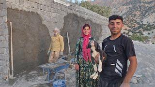 The masterpiece of the cement of the nomadic wallRural Life