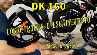 DK 160 - HOW TO CHANGE THE EXHAUST - STEP BY STEP #dk160 #motorcycle #haojue #exhaust