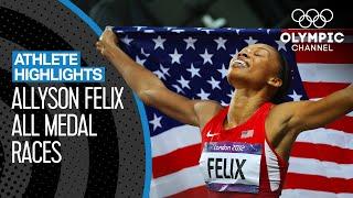 All Allyson Felix  Olympic Medal Races | Athlete Highlights