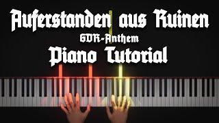 »Auferstanden aus Ruinen« • GDR Anthem • Piano Tutorial