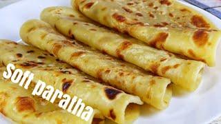 Sabayaad | flaky paratha recipe no fail  - Chapati Laini | breakfast recipes soft paratha