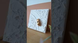Making plaster wall art! #art #diy #plaster #minimalist #japandi #walldecor #toys #car #thrifting