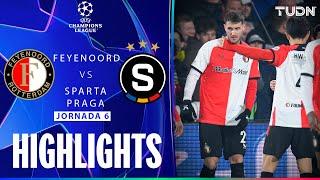 HIGHLIGHTS - Feyenoord vs Sparta Praha | UEFA Champions League 24/25 | TUDN