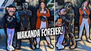 FIRST TIME EVER meeting Princess Shuri in Disneyland! WAKANDA FOREVER!