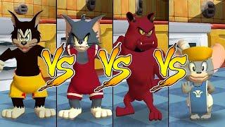 Tom and Jerry in War of the Whiskers Butch Vs Tom Vs Spike Vs Nibbles (Master Difficulty)