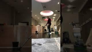 Video of Rotary Granite Floor Scrubbing in Wine Bar