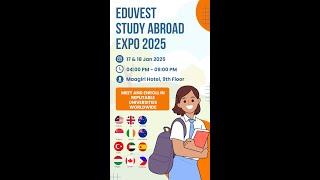  Eduvest Study Abroad Expo 2025 – Discover Your Path!